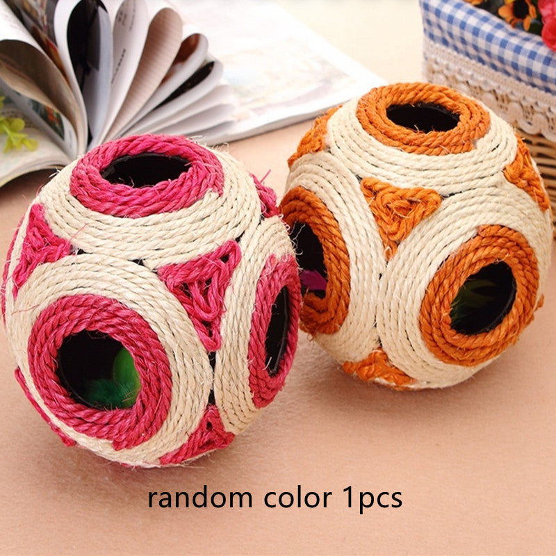 HKM-983443 Cat Supplies Kitty Toy Sisal Ball