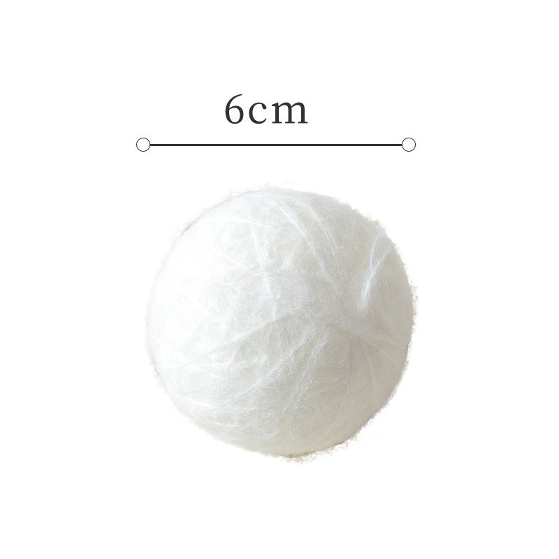 HKM-983443 Seahorse Yarn Christmas Ball Ornament - 6/8CM Mohair Decoration