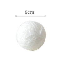 HKM-983443 Seahorse Yarn Christmas Ball Ornament - 6/8CM Mohair Decoration