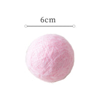 HKM-983443 Seahorse Yarn Christmas Ball Ornament - 6/8CM Mohair Decoration