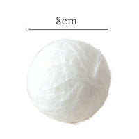 HKM-983443 Seahorse Yarn Christmas Ball Ornament - 6/8CM Mohair Decoration