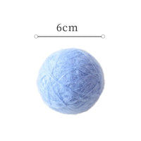 HKM-983443 Seahorse Yarn Christmas Ball Ornament - 6/8CM Mohair Decoration