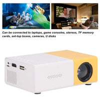 HKM-983699 Compact Mini LED Projector YG-300 - Portable Home Entertainment with Multi-Input Support