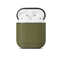 HKM-983891 Leather Lychee Pattern Clamshell Case for AirPods 1/2