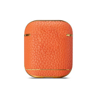 HKM-983891 Leather Lychee Pattern Clamshell Case for AirPods 1/2