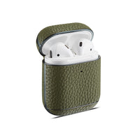 HKM-983891 Leather Lychee Pattern Clamshell Case for AirPods 1/2