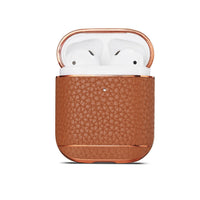 HKM-983891 Leather Lychee Pattern Clamshell Case for AirPods 1/2