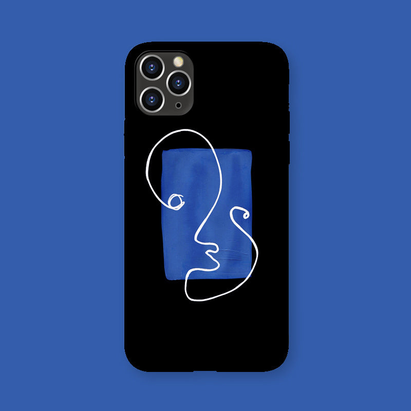 HKM-984083 Abstract Simple Design Phone Case Compatible with iPhone 6/6s/7/8/X/XS/XR/11/12 Pro Models
