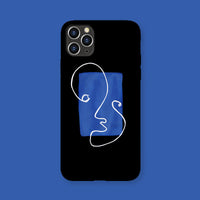 HKM-984083 Abstract Simple Design Phone Case Compatible with iPhone 6/6s/7/8/X/XS/XR/11/12 Pro Models