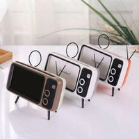 HKM-984211 Retro TV-Shaped Bluetooth Speaker with Hands-Free Calling and USB Charging Port