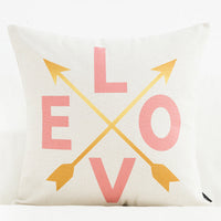 HKM-984211 Swan Series Medium Cotton and Linen Blend Pillowcase - 45 x 45 cm