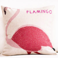HKM-984211 Swan Series Medium Cotton and Linen Blend Pillowcase - 45 x 45 cm