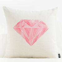 HKM-984211 Swan Series Medium Cotton and Linen Blend Pillowcase - 45 x 45 cm