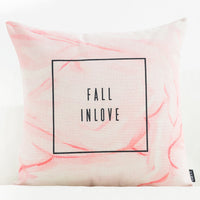 HKM-984211 Swan Series Medium Cotton and Linen Blend Pillowcase - 45 x 45 cm