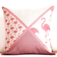 HKM-984211 Swan Series Medium Cotton and Linen Blend Pillowcase - 45 x 45 cm