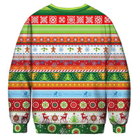 HKM-984275 Dog Digital Print Loose Fit Pullover Crew Neck Top in Polyester