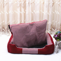 HKM-984275 Removable and Washable Canvas Pet Nest for All Seasons - Available in Dark Blue, Gray, Brown, and Red, Sizes 50CM, 70CM, 90CM