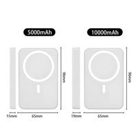 HKM-984339 Portable Magnetic Fast Charging Power Bank - 10000mAh Capacity, USB-C and Wireless Charging for Smartphones and Tablets