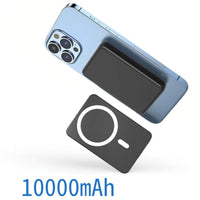 HKM-984339 Portable Magnetic Fast Charging Power Bank - 10000mAh Capacity, USB-C and Wireless Charging for Smartphones and Tablets