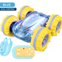 HKM-984403 Amphibious Double-Sided RC Stunt Car with Colorful LED Lights and Gesture Control