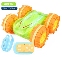 HKM-984403 Amphibious Double-Sided RC Stunt Car with Colorful LED Lights and Gesture Control