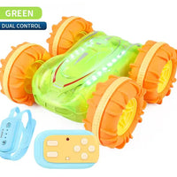 HKM-984403 Amphibious Double-Sided RC Stunt Car with Colorful LED Lights and Gesture Control