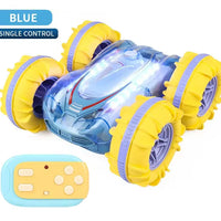 HKM-984403 Amphibious Double-Sided RC Stunt Car with Colorful LED Lights and Gesture Control