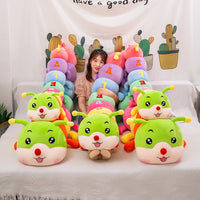 HKM-984531 Caterpillar Plush Long Sleeping Pillow for Children - Super Cute and Soft Toy Gift