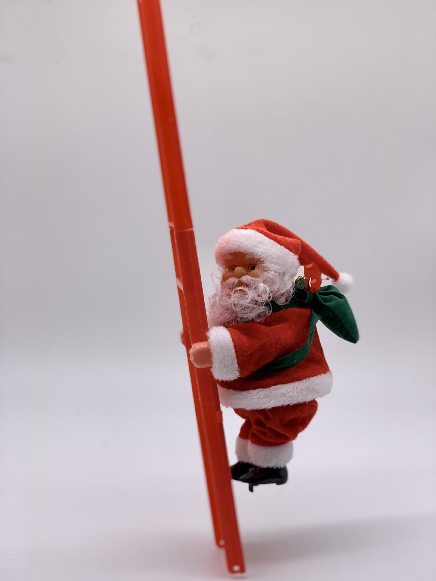 HKM-984595 Electric Santa Claus Ladder Climber - Holiday Decoration Doll, 20x9x12.5CM, 335g