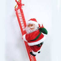 HKM-984595 Electric Santa Claus Ladder Climber - Holiday Decoration Doll, 20x9x12.5CM, 335g