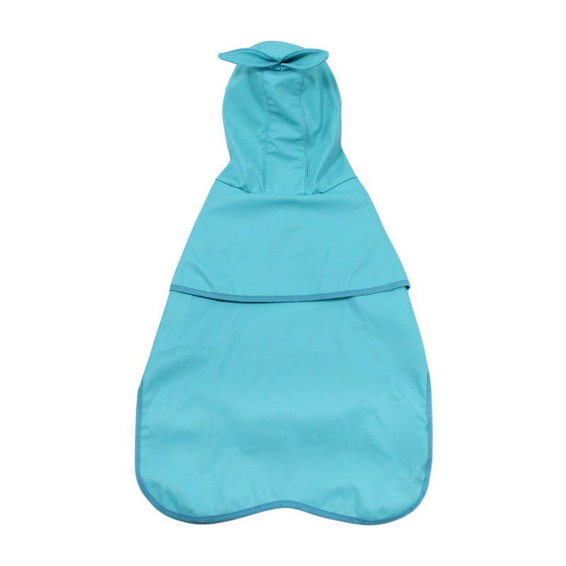 HKM-984595 Waterproof PU Dog Raincoat with Transparent Brim, Multiple Sizes Available