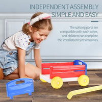 HKM-984723 Storage Trolley Toy Cart for Kids - Educational DIY Assembly Blocks for Ages 2-4