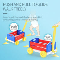 HKM-984723 Storage Trolley Toy Cart for Kids - Educational DIY Assembly Blocks for Ages 2-4