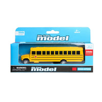 HKM-984787 Diecast Yellow Metal Bus Toy for Kids Ages 2-7, 1:32 Scale Model