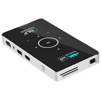 HKM-984851 Compact Wireless Home Projector with 1000 Lumens Brightness, 4K Support, and Built-in Battery