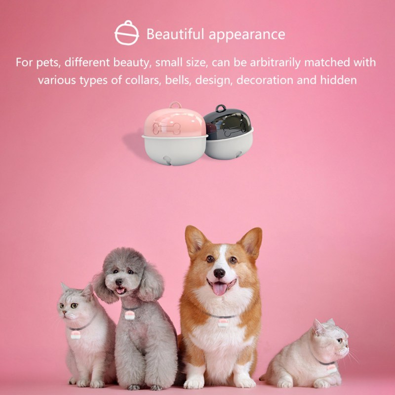 HKM-984851 Smart Pet Locator with GPS, WiFi, and LBS Tracking - Deep Water Resistant, 650mAh Battery, 15-Day Standby
