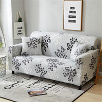HKM-984915 Elastic Polyester Sofa Cover in Modern Striped Design
