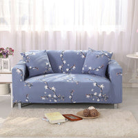 HKM-984915 Elastic Polyester Sofa Cover in Modern Striped Design
