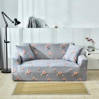 HKM-984915 Elastic Polyester Sofa Cover in Modern Striped Design