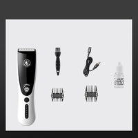 HKM-984915 Rechargeable Metal Pet Grooming Razor - Black Electric Clippers