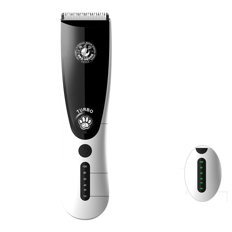 HKM-984915 Rechargeable Metal Pet Grooming Razor - Black Electric Clippers
