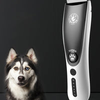 HKM-984915 Rechargeable Metal Pet Grooming Razor - Black Electric Clippers