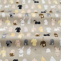 HKM-984979 Cotton Cartoon Print Fabric for Children's Bedding and Apparel, 100% Cotton, 1.6m Wide, 10m Roll