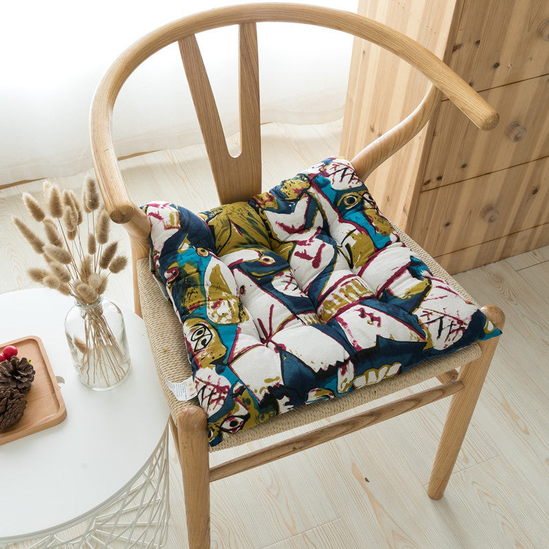 HKM-985043 Southeast Asian Ethnic Style Cotton and Linen Chair Cushion in Various Patterns and Sizes