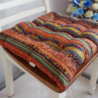 HKM-985043 Southeast Asian Ethnic Style Cotton and Linen Chair Cushion in Various Patterns and Sizes