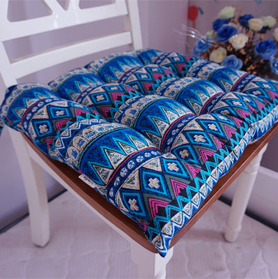 HKM-985043 Southeast Asian Ethnic Style Cotton and Linen Chair Cushion in Various Patterns and Sizes