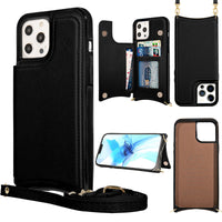 HKM-985235 Leather Card Holder Case with Cross Pattern for iPhone Models