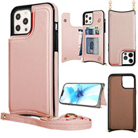 HKM-985235 Leather Card Holder Case with Cross Pattern for iPhone Models