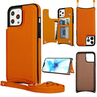 HKM-985235 Leather Card Holder Case with Cross Pattern for iPhone Models