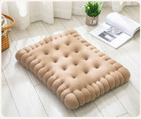 HKM-985363 Comfortable Modern Plush Dining Chair Mat - Sedentary Cushion in Coffee and Beige, Multiple Sizes Available 40x45cm, 50x60cm